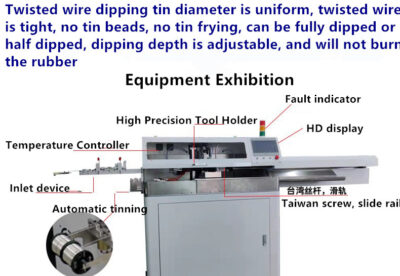 Full Automatic Wire Stripping Crimping and Tin Soldering Machine